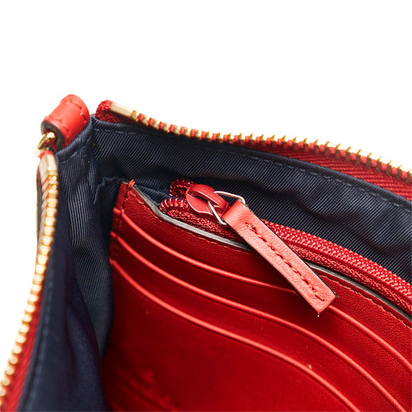 グッチ GGスプリーム シグネチャー リストウォレット チェーン ショルダーバッグ  428449 ベージュ PVC レザー レディース GUCCI 【中古】