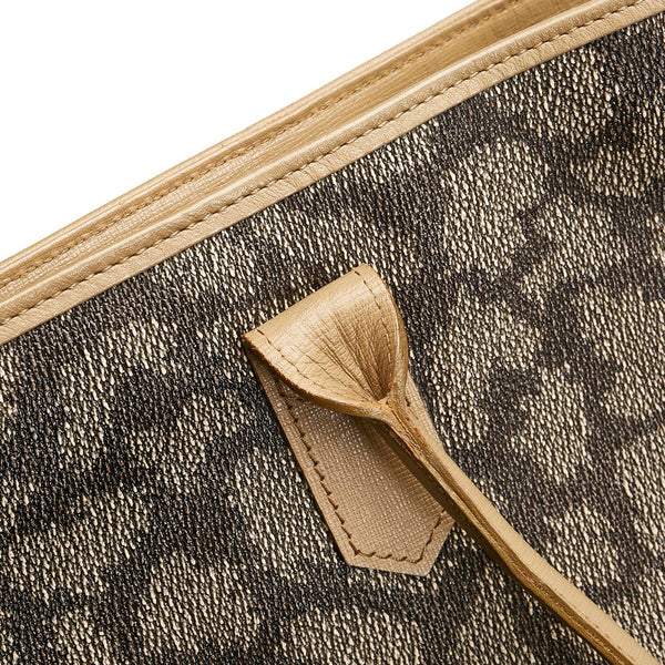 サンローラン ジラフ ショルダーバッグ トートバッグ ベージュ ブラウン PVC レザー レディース SAINT LAURENT 【中古】