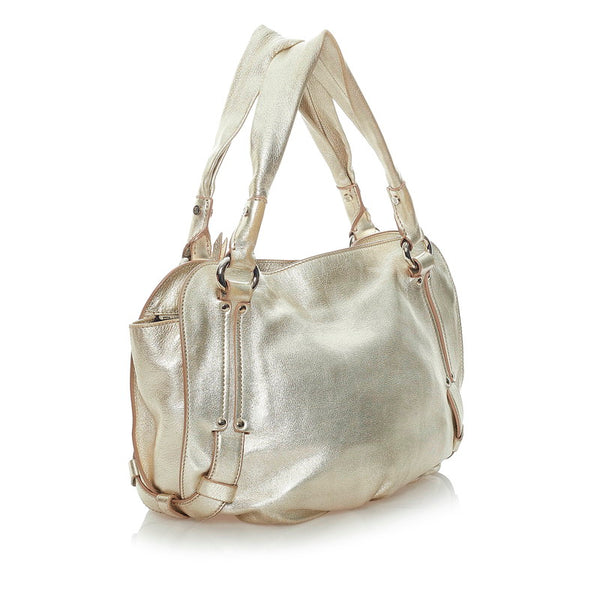 セリーヌ ビタースイート ハンドバッグ ワンショルダーバッグ  シャンパンゴールド レザー レディース CELINE 【中古】
