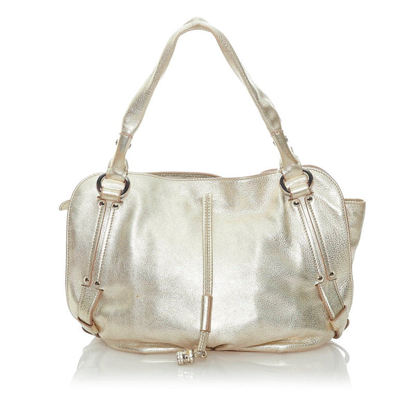 セリーヌ ビタースイート ハンドバッグ ワンショルダーバッグ  シャンパンゴールド レザー レディース CELINE 【中古】
