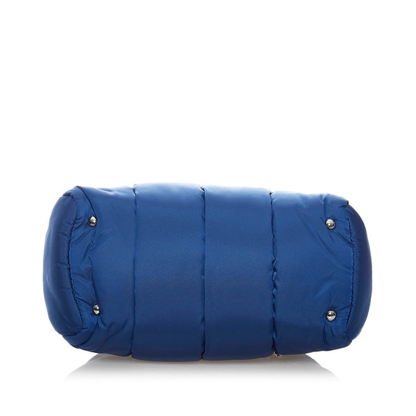 プラダ ボンバー テスート ハンドバッグ ショルダーバッグ 2WAY BL0881 ブルー ナイロン レディース PRADA 【中古】