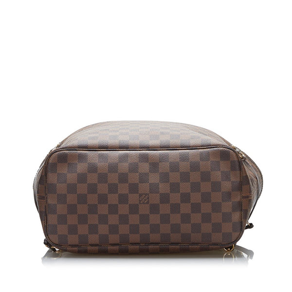 ルイ ヴィトン ダミエ ネヴァーフルMM ショルダーバッグ トートバッグ N51105 ブラウン PVC レザー レディース LOUIS VUITTON 【中古】