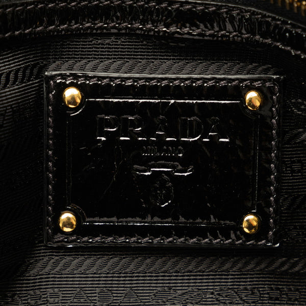 プラダ ハンドバッグ ショルダーバッグ 2WAY BN1713 ブラック エナメル レディース PRADA 【中古】