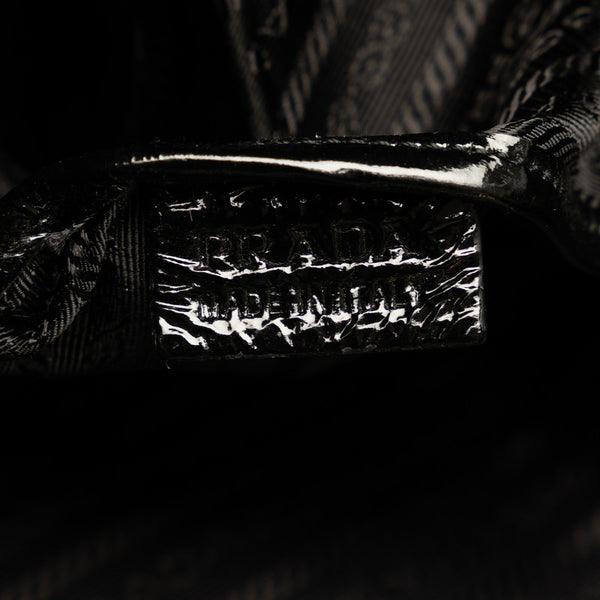プラダ ハンドバッグ ショルダーバッグ 2WAY BN1713 ブラック エナメル レディース PRADA 【中古】