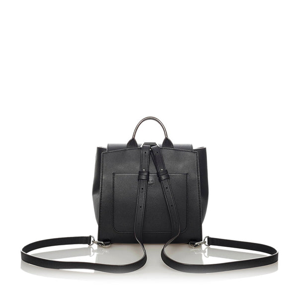 エム シー エム リュック バックパック ブラック レザー レディース MCM 【中古】