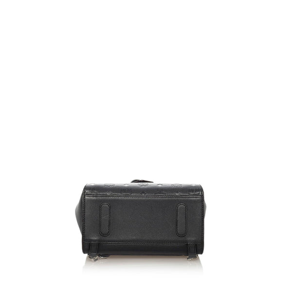 エム シー エム リュック バックパック ブラック レザー レディース MCM 【中古】