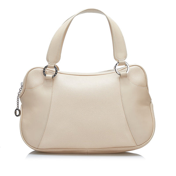 ブルガリ ハンドバッグ ベージュ レザー レディース BVLGARI 【中古】