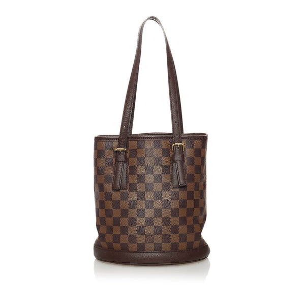 ルイ ヴィトン モノグラム ダミエ マレ トートバッグ N42240 ブラウン PVC レザー レディース LOUIS VUITTON 【中古】