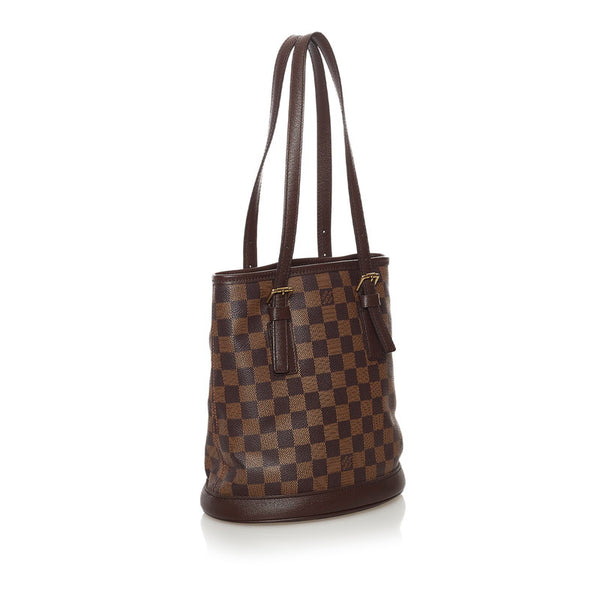 ルイ ヴィトン モノグラム ダミエ マレ トートバッグ N42240 ブラウン PVC レザー レディース LOUIS VUITTON 【中古】