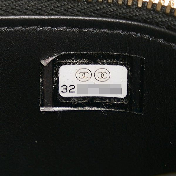 シャネル マトラッセ チェーン ショルダーバッグ バニティバッグ ブラック キャビアスキン レディース CHANEL 【中古】