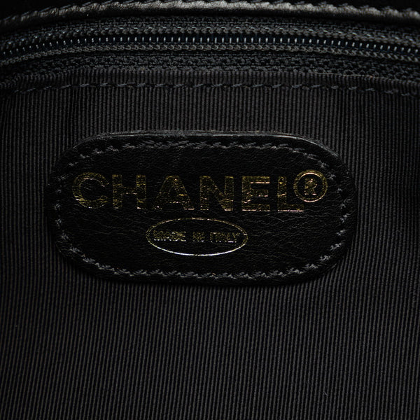 シャネル ココマーク トートバッグ ブラック ラムスキン レディース CHANEL 【中古】