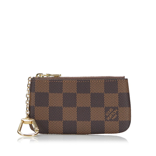 ルイ ヴィトン ダミエ ポシェットクレ コインケース キーケース 小銭入れ N62658 エベヌ ブラウン PVC レディース LOUIS VUITTON 【中古】