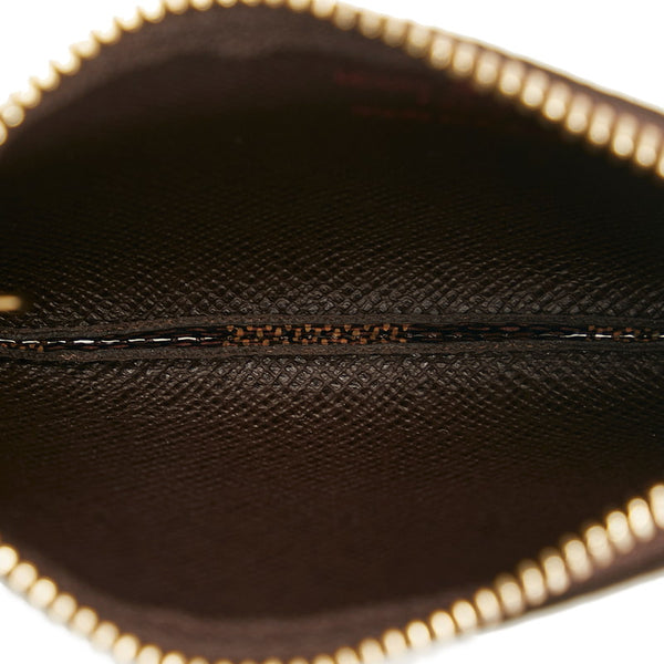 ルイ ヴィトン ダミエ ポシェットクレ コインケース キーケース 小銭入れ N62658 エベヌ ブラウン PVC レディース LOUIS VUITTON 【中古】