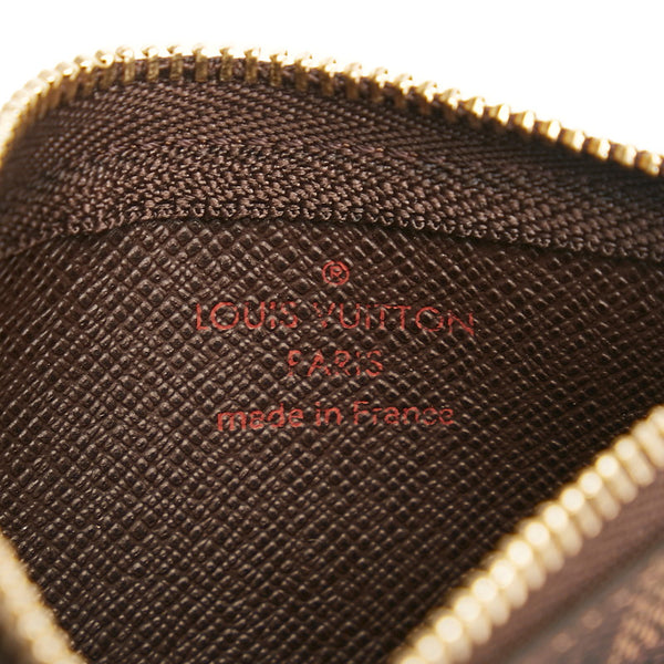 ルイ ヴィトン ダミエ ポシェットクレ コインケース キーケース 小銭入れ N62658 エベヌ ブラウン PVC レディース LOUIS VUITTON 【中古】