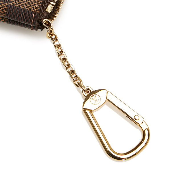 ルイ ヴィトン ダミエ ポシェットクレ コインケース キーケース 小銭入れ N62658 エベヌ ブラウン PVC レディース LOUIS VUITTON 【中古】