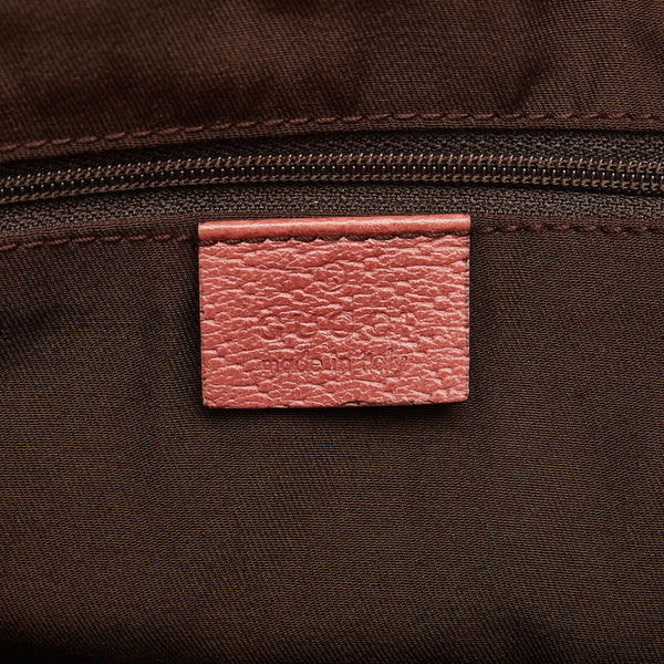 グッチ GG ハンドバッグ トートバッグ 130736 ピンク スエード レディース GUCCI 【中古】