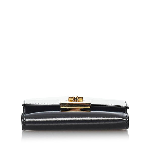 サルヴァトーレフェラガモ ガンチーニ 6連 ブラック レザー キーケース レディース Salvatore Ferragamo 【中古】