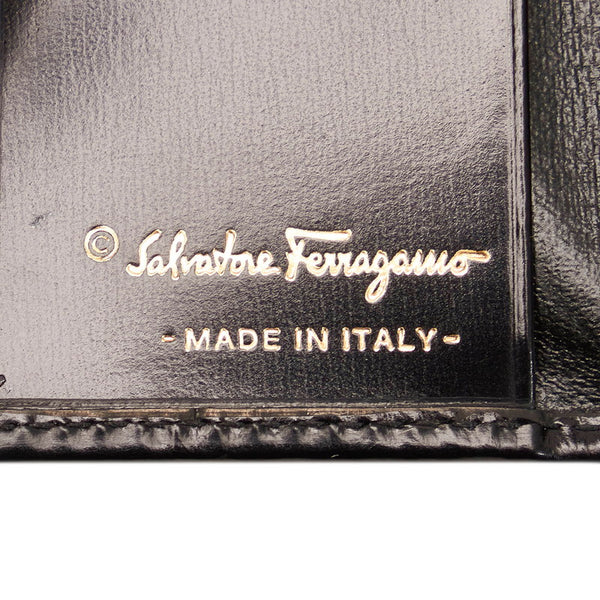 サルヴァトーレフェラガモ ガンチーニ 6連 ブラック レザー キーケース レディース Salvatore Ferragamo 【中古】