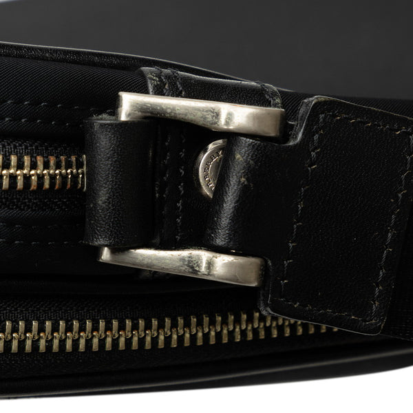 バーバリー ノバチェック 斜め掛け ショルダーバッグ ブラック ナイロン メンズ BURBERRY 【中古】