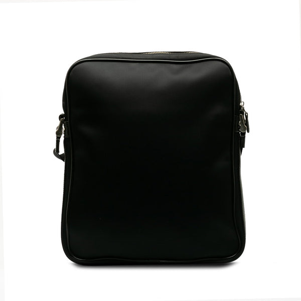 バーバリー ノバチェック 斜め掛け ショルダーバッグ ブラック ナイロン メンズ BURBERRY 【中古】