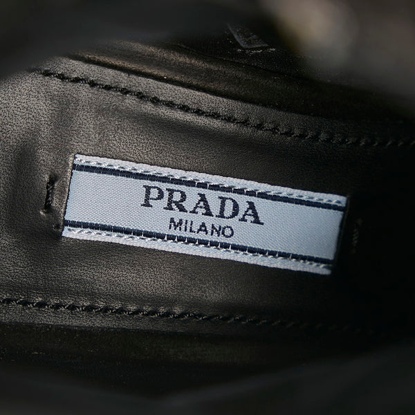 プラダ ビジュー ブーツ ブラック スウェード レディース PRADA 【中古】