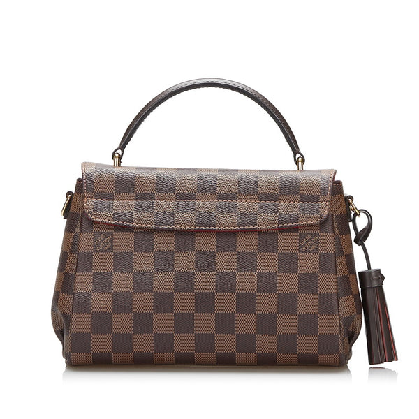 ルイ ヴィトン ダミエ クロワゼットPM ハンドバッグ ショルダーバッグ 2WAY N53000 ブラウン PVC レザー レディース LOUIS VUITTON 【中古】