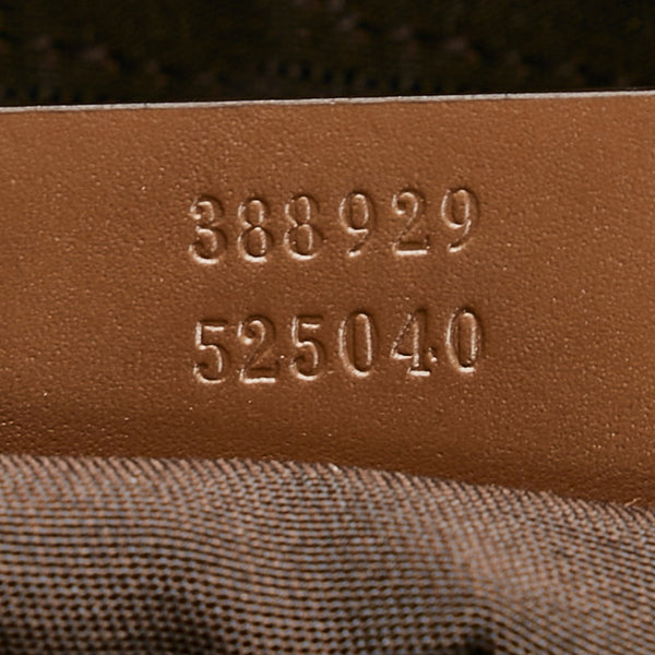 グッチ GGキャンバス トートバッグ ショルダーバッグ 2WAY 388929 ベージュ ブラウン キャンバス レザー レディース GUCCI 【中古】