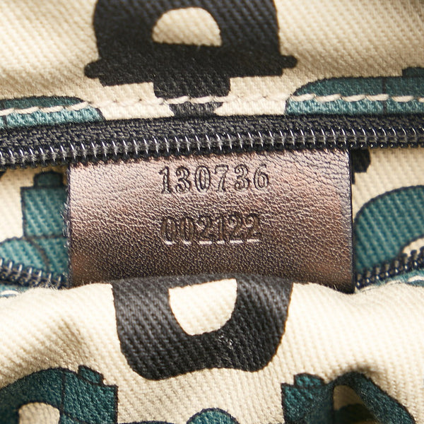 グッチ グッチシマ アビー ハンドバッグ ショルダーバッグ 130736 ブラック レザー レディース GUCCI 【中古】