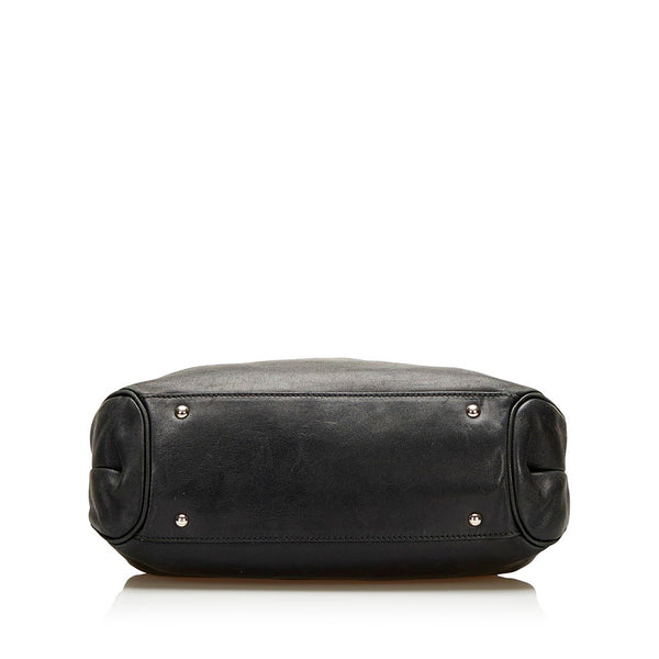 サルヴァトーレフェラガモ ガンチーニ ハンドバッグ EY-21 A066 ブラック レザー レディース Salvatore Ferragamo 【中古】