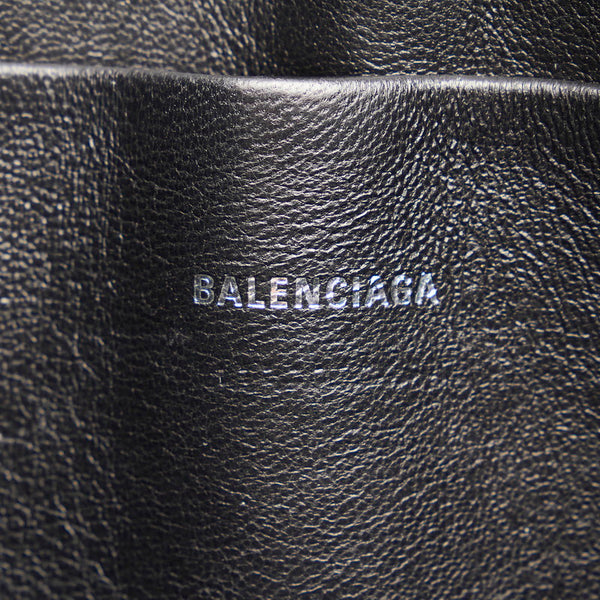 バレンシアガ ロゴ クラッチバッグ 630626 ブラック レザー メンズ BALENCIAGA 【中古】