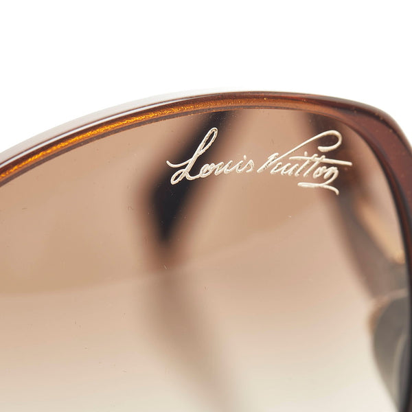 ルイ ヴィトン ジーナ サングラス Z0455E ブラウン アセテート レディース LOUIS VUITTON 【中古】