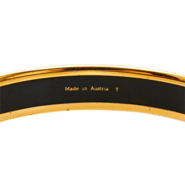 エルメス エマイユ バングル レッド ゴールド メッキ レディース HERMES 【中古】