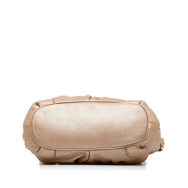 グッチ ディアマンテ スーキー ハンドバッグ ショルダーバッグ 2WAY 247902 ベージュ ピンク レザー レディース GUCCI 【中古】