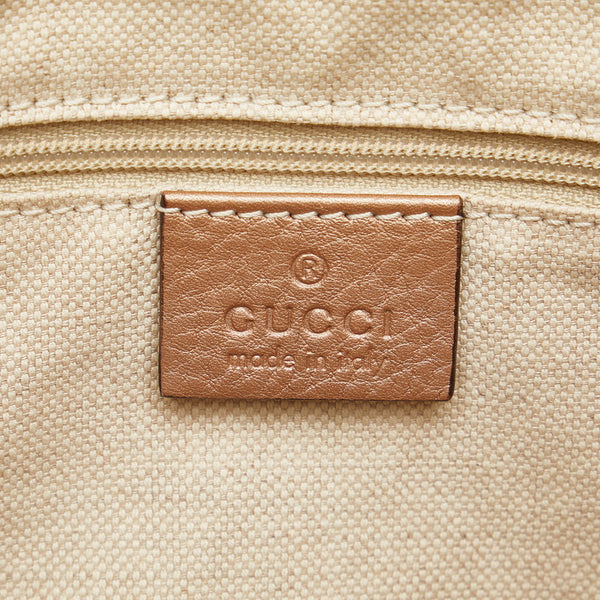 グッチ ディアマンテ スーキー ハンドバッグ ショルダーバッグ 2WAY 247902 ベージュ ピンク レザー レディース GUCCI 【中古】