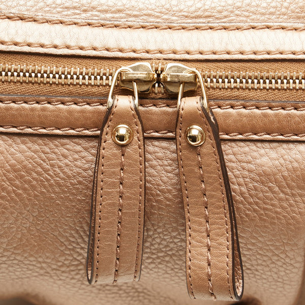 グッチ ディアマンテ スーキー ハンドバッグ ショルダーバッグ 2WAY 247902 ベージュ ピンク レザー レディース GUCCI 【中古】