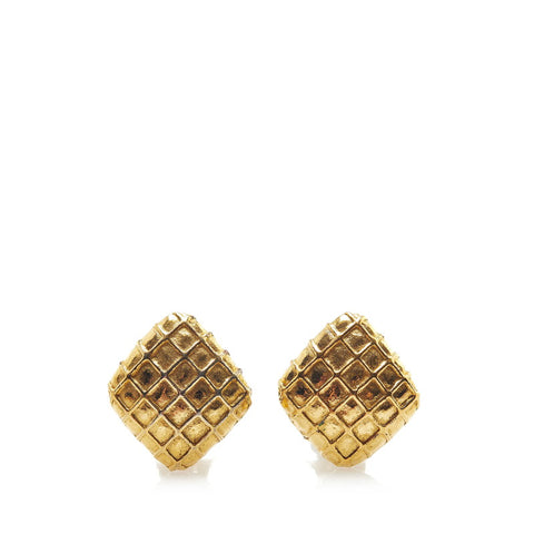 シャネル マトラッセ イヤリング ゴールド メッキ レディース CHANEL 【中古】
