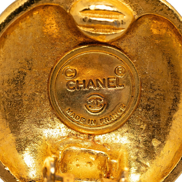 シャネル ココマーク ラウンド イヤリング ゴールド メッキ レディース CHANEL 【中古】