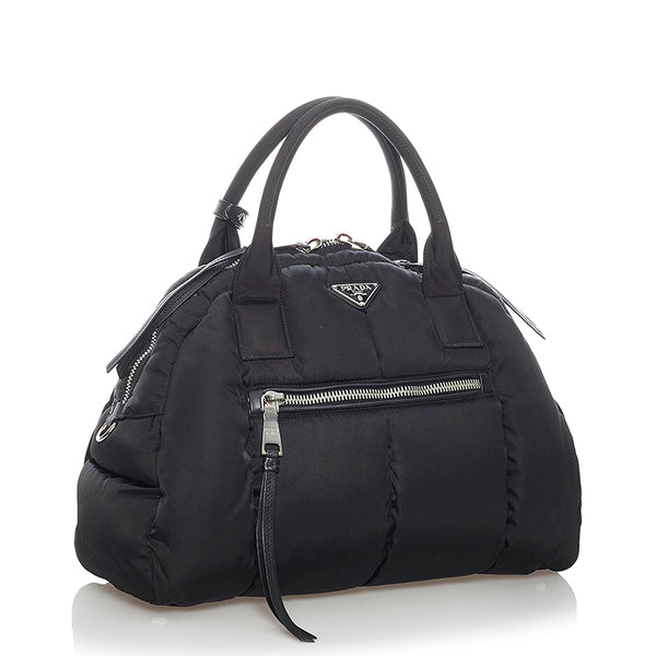 プラダ ポコノ ボンバー BL0886 ブラック ナイロン ハンドバッグ ショルダーバッグ2way レディース PRADA 【中古】