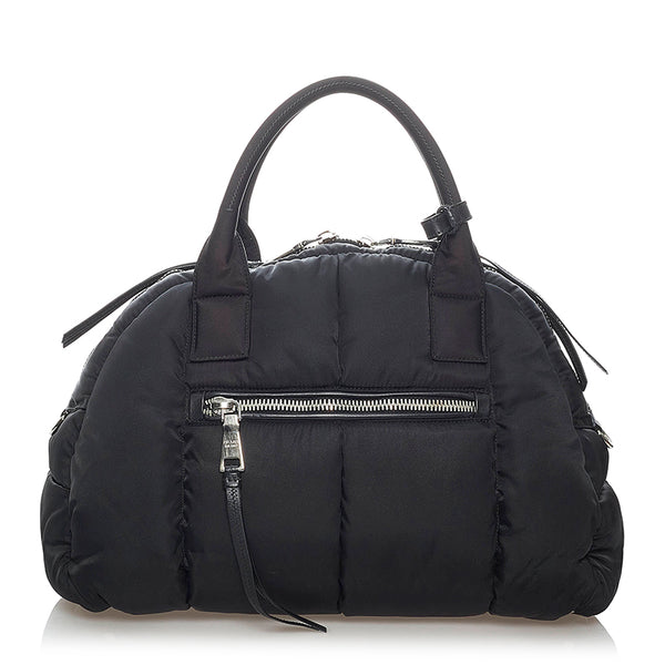 プラダ ポコノ ボンバー BL0886 ブラック ナイロン ハンドバッグ ショルダーバッグ2way レディース PRADA 【中古】