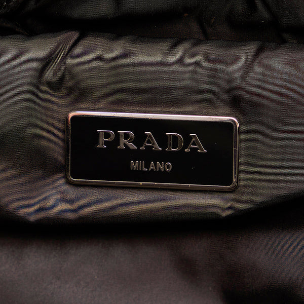 プラダ ポコノ ボンバー BL0886 ブラック ナイロン ハンドバッグ ショルダーバッグ2way レディース PRADA 【中古】