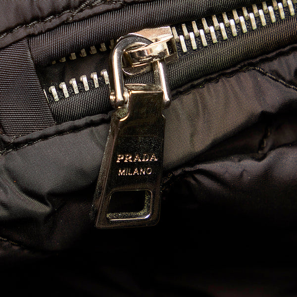 プラダ ポコノ ボンバー BL0886 ブラック ナイロン ハンドバッグ ショルダーバッグ2way レディース PRADA 【中古】