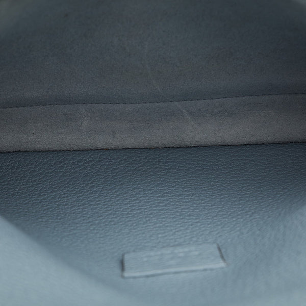 グッチ ニュージャッキー 斜め掛け ショルダーバッグ 362971 ライトブルー グレー レザー レディース GUCCI 【中古】