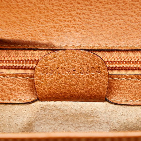 グッチ バンブー ビジネスバッグ ブリーフケース 0151046 ブラウン レザー メンズ GUCCI 【中古】