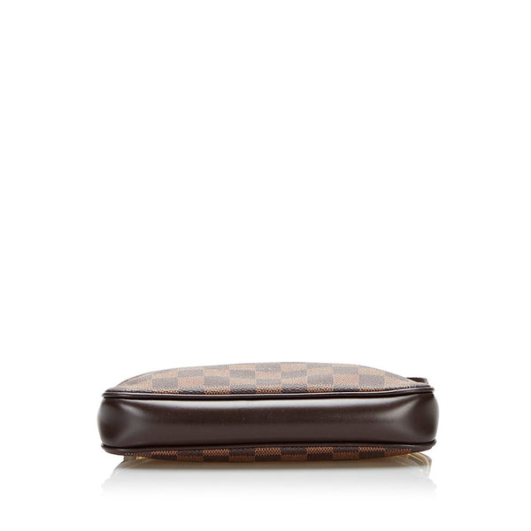 ルイ ヴィトン ダミエ ナヴォナ ポーチ アクセサリーポーチ N51983 エベヌ ブラウン PVC レザー レディース LOUIS VUITTON 【中古】