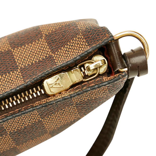 ルイ ヴィトン ダミエ ナヴォナ ポーチ アクセサリーポーチ N51983 エベヌ ブラウン PVC レザー レディース LOUIS VUITTON 【中古】