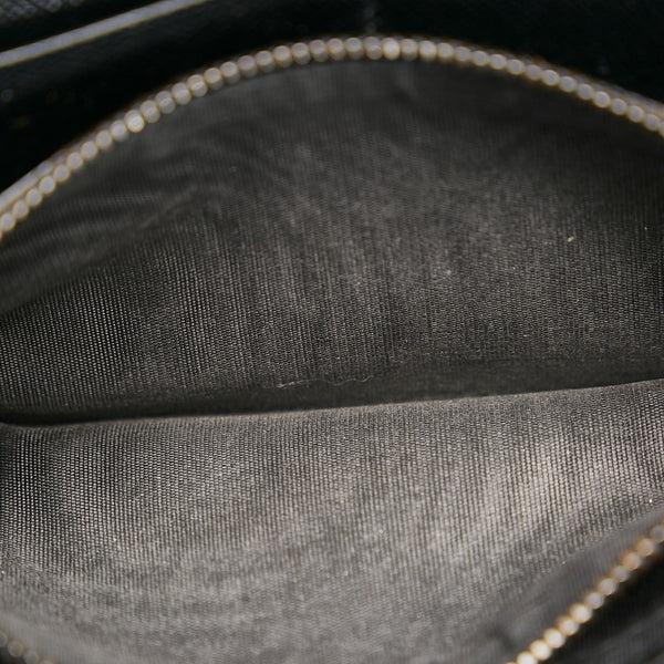 プラダ サフィアーノ 長財布 2MV836 ブラック NERO レザー メンズ PRADA 【中古】