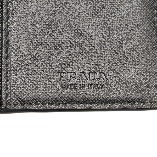 プラダ サフィアーノ 長財布 2MV836 ブラック NERO レザー メンズ PRADA 【中古】