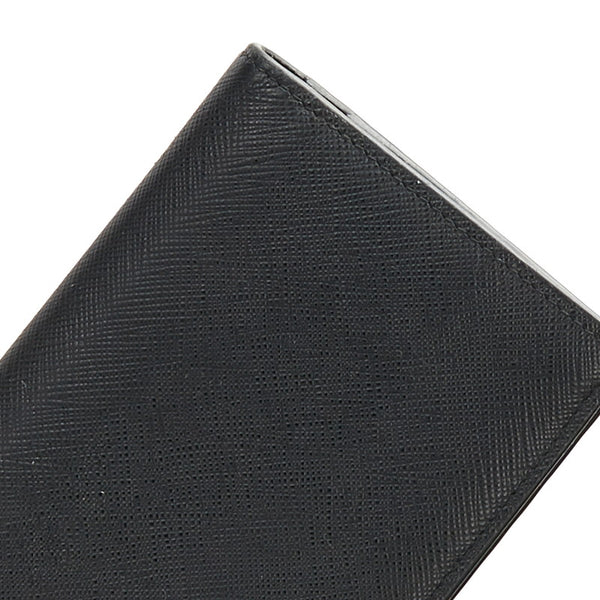 プラダ サフィアーノ 長財布 2MV836 ブラック NERO レザー メンズ PRADA 【中古】
