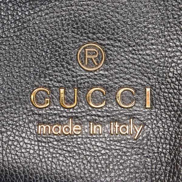 グッチ トートバッグ 380118 ブラック レザー レディース GUCCI 【中古】