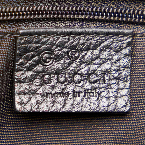 グッチ トートバッグ 380118 ブラック レザー レディース GUCCI 【中古】